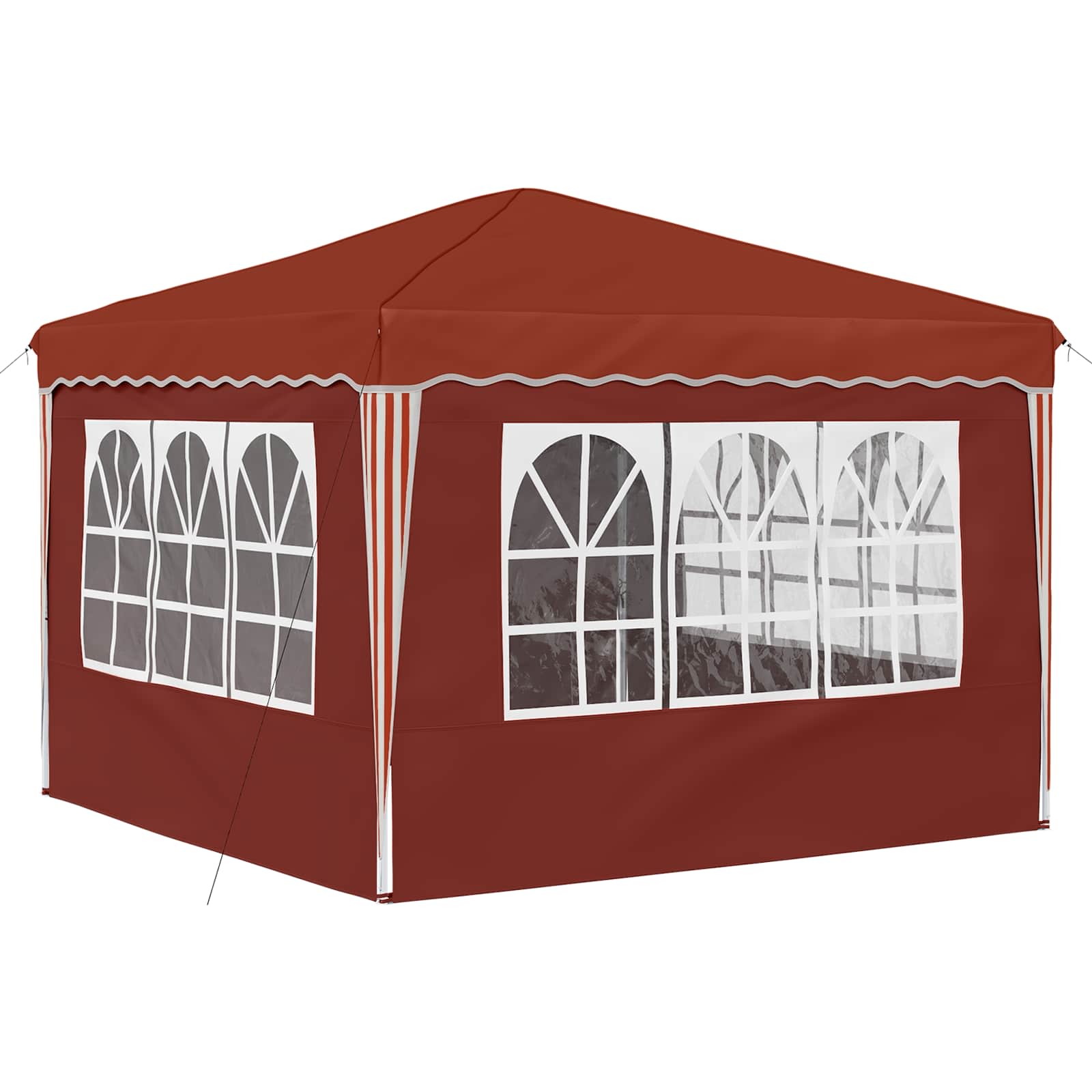 vidaXL Namiot imprezowy rozkładany 288 x 288 x 245 cm terakota