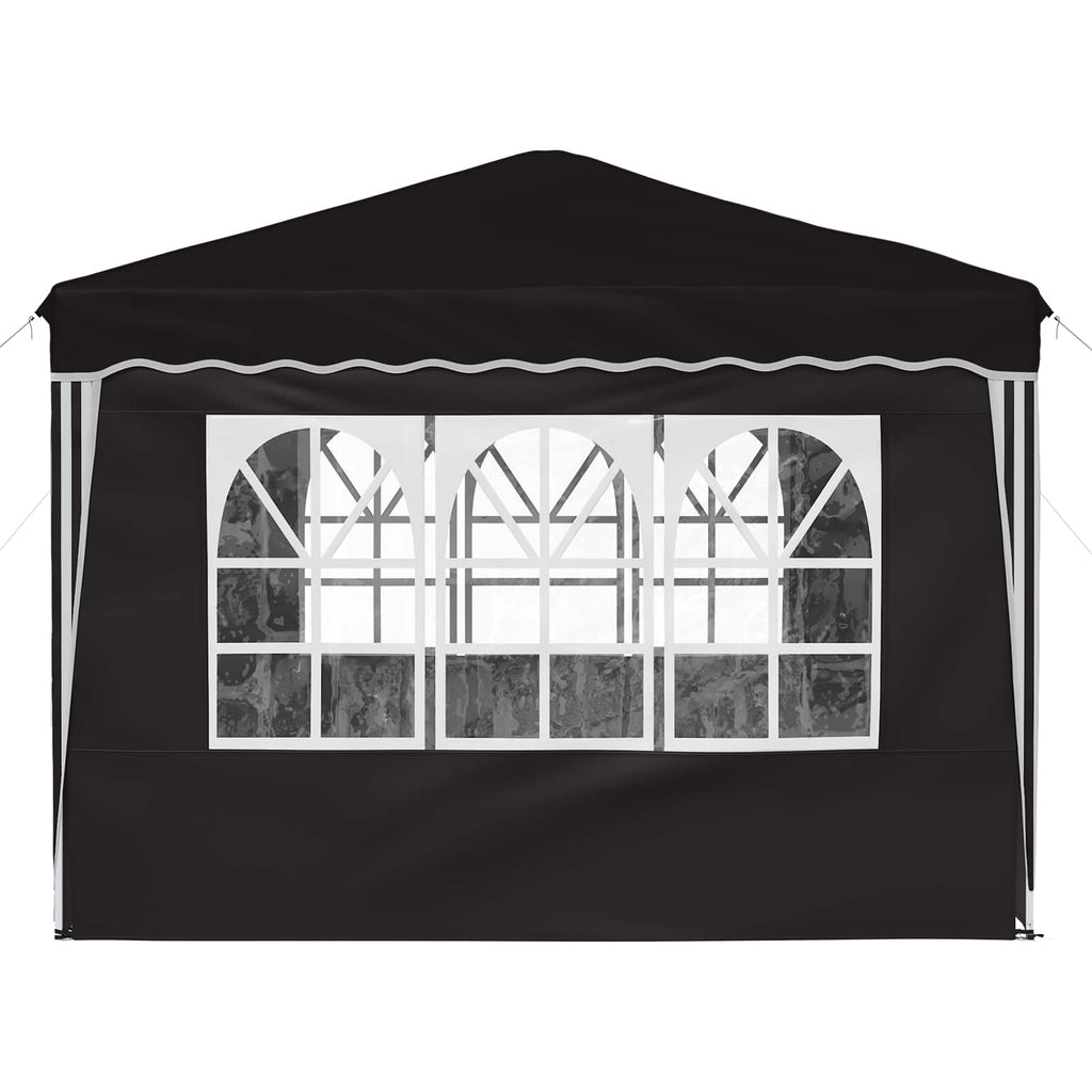 vidaXL Namiot imprezowy rozkładany 288 x 288 x 245 cm Czarny