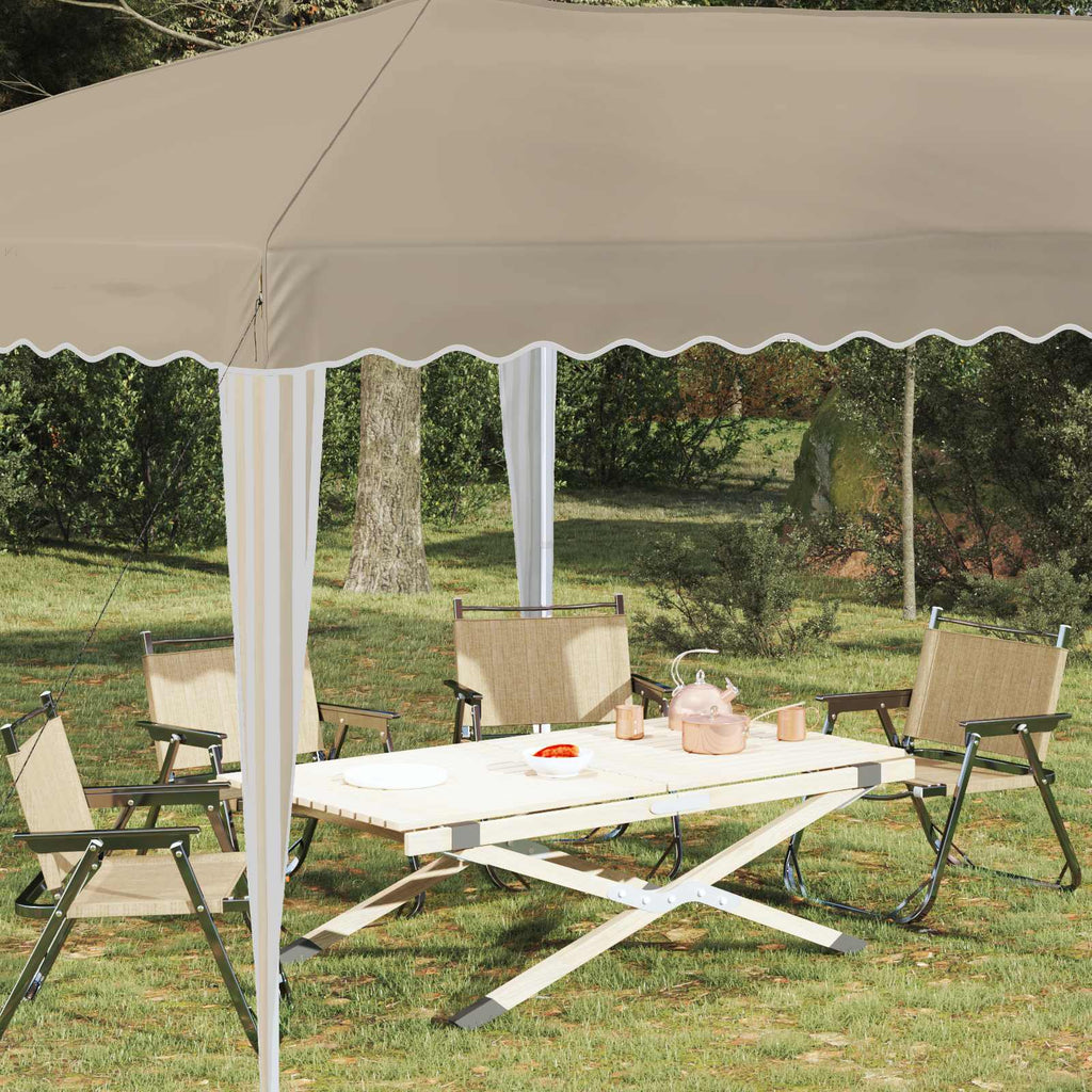 vidaXL Namiot imprezowy rozkładany 575 x 290 x 245 cm kremowy