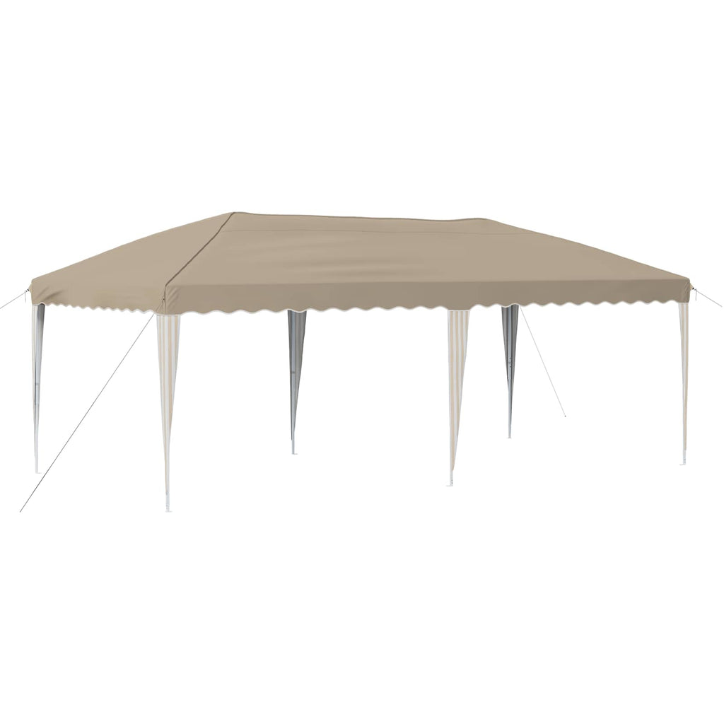 vidaXL Namiot imprezowy rozkładany 575 x 290 x 245 cm kremowy