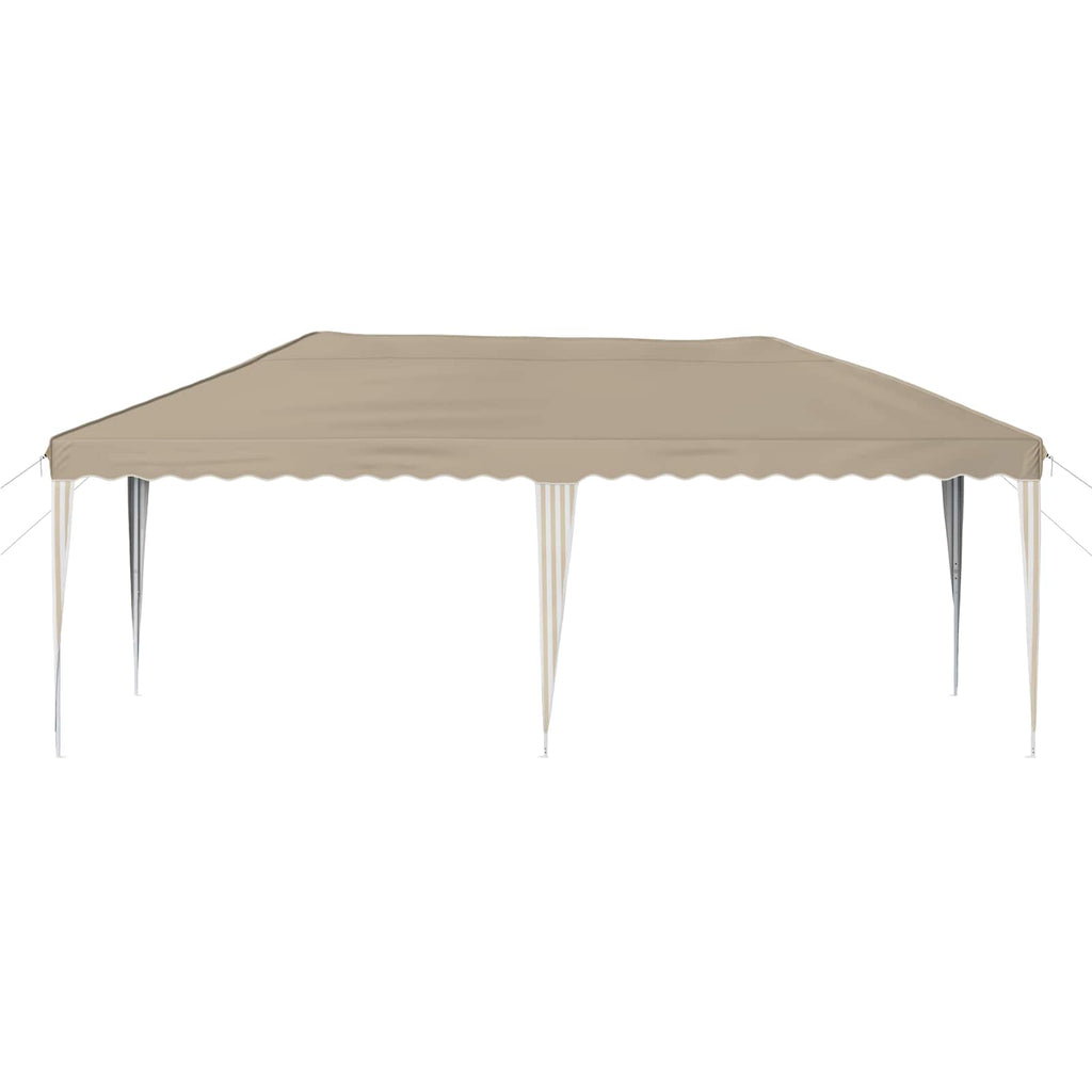 vidaXL Namiot imprezowy rozkładany 575 x 290 x 245 cm kremowy