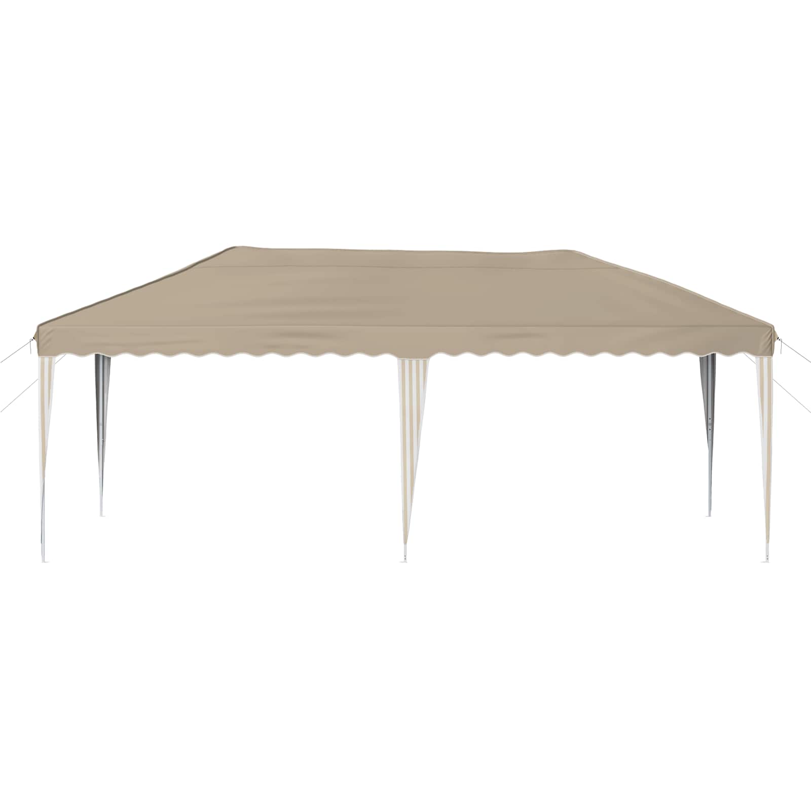 vidaXL Namiot imprezowy rozkładany 575 x 290 x 245 cm kremowy