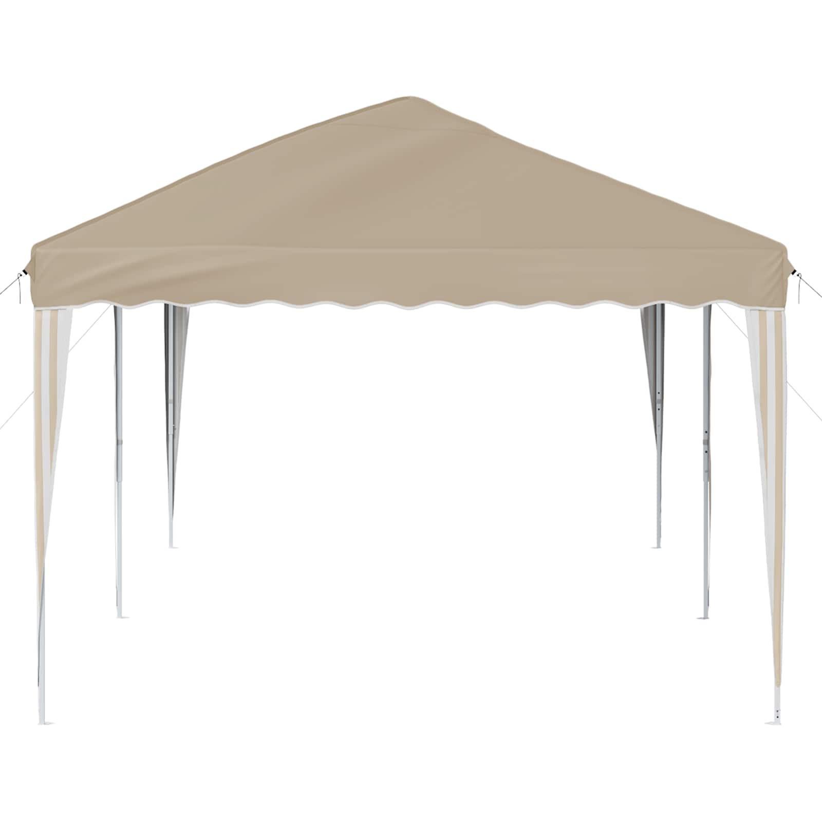 vidaXL Namiot imprezowy rozkładany 575 x 290 x 245 cm kremowy