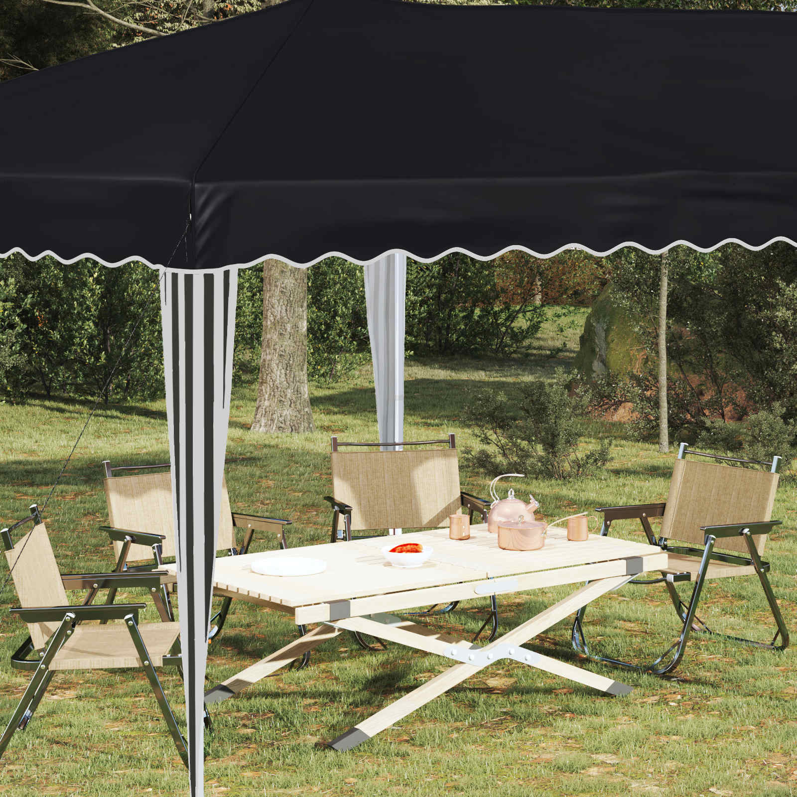 vidaXL Namiot imprezowy rozkładany 575 x 290 x 245 cm Antracyt