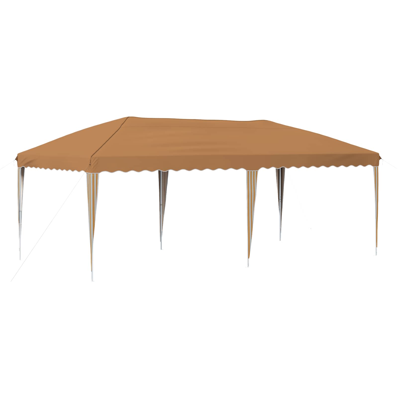 vidaXL Namiot imprezowy rozkładany 575 x 290 x 245 cm Beżowy