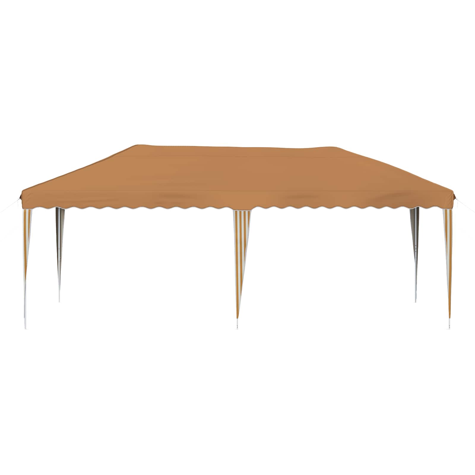 vidaXL Namiot imprezowy rozkładany 575 x 290 x 245 cm Beżowy
