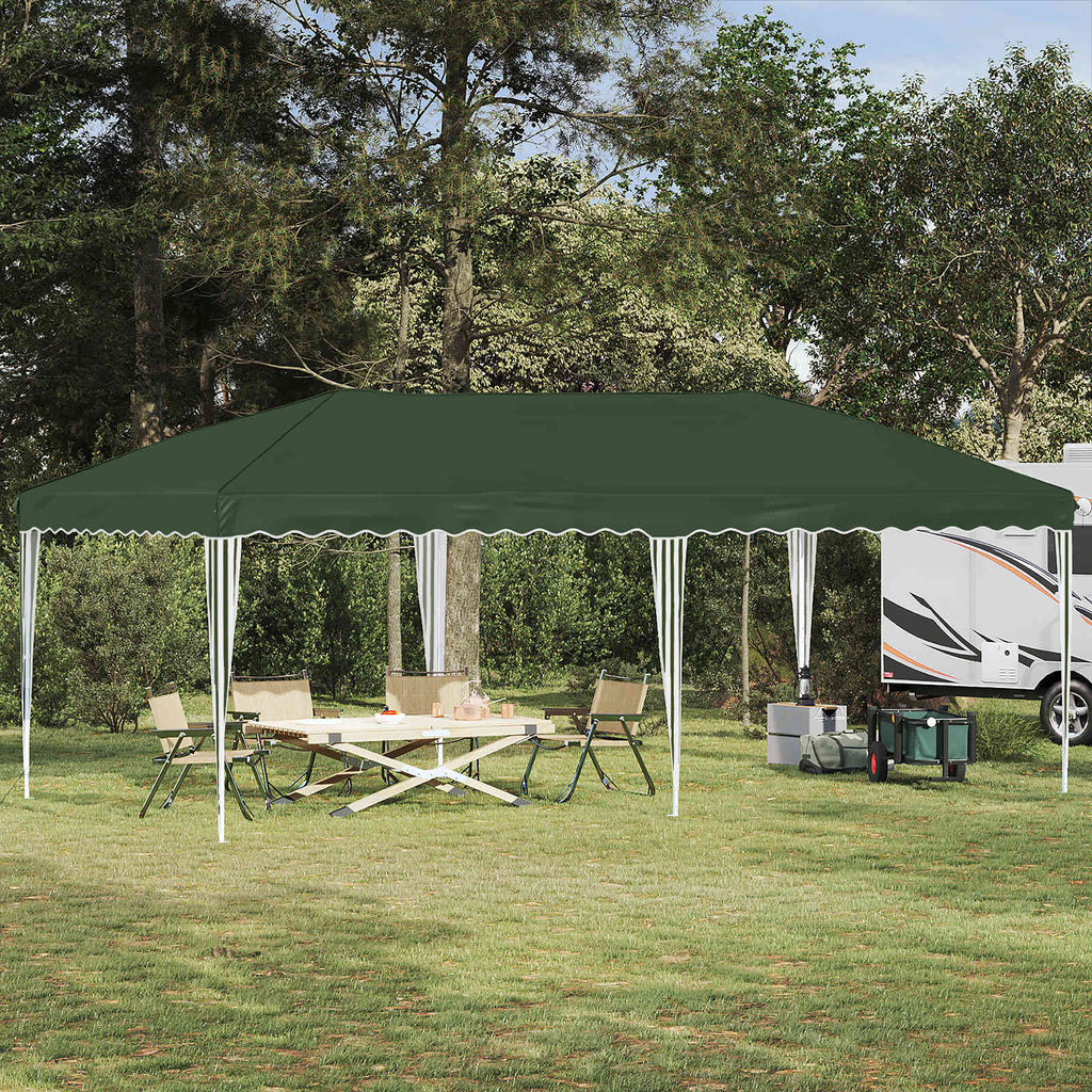 vidaXL Namiot imprezowy rozkładany 575 x 290 x 245 cm zielony