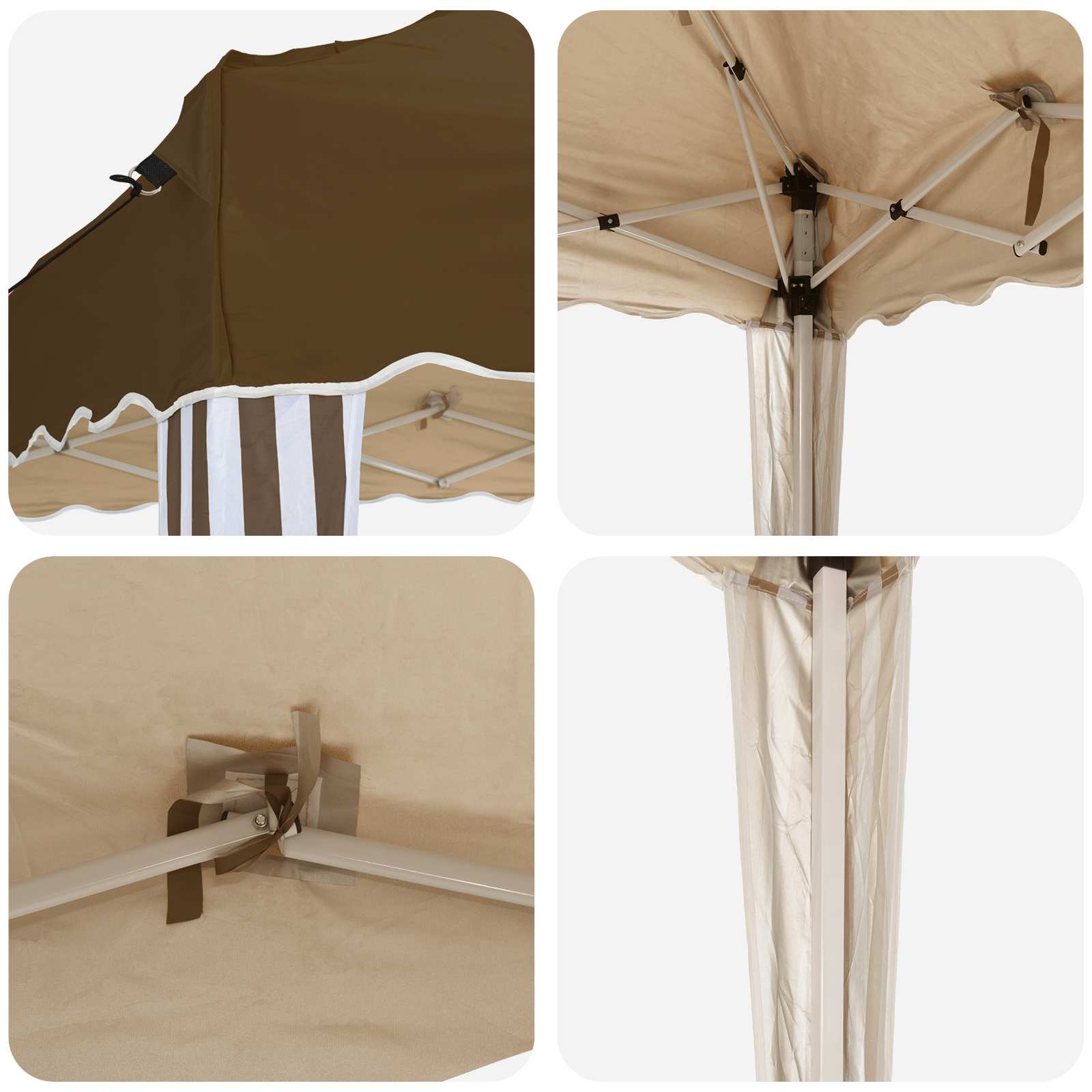 vidaXL Namiot imprezowy rozkładany 575 x 290 x 245 cm Ciemnoszary