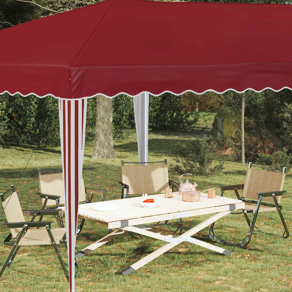 vidaXL Namiot imprezowy rozkładany 575 x 290 x 245 cm bordowy