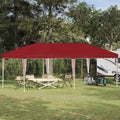 vidaXL Namiot imprezowy rozkładany 575 x 290 x 245 cm bordowy