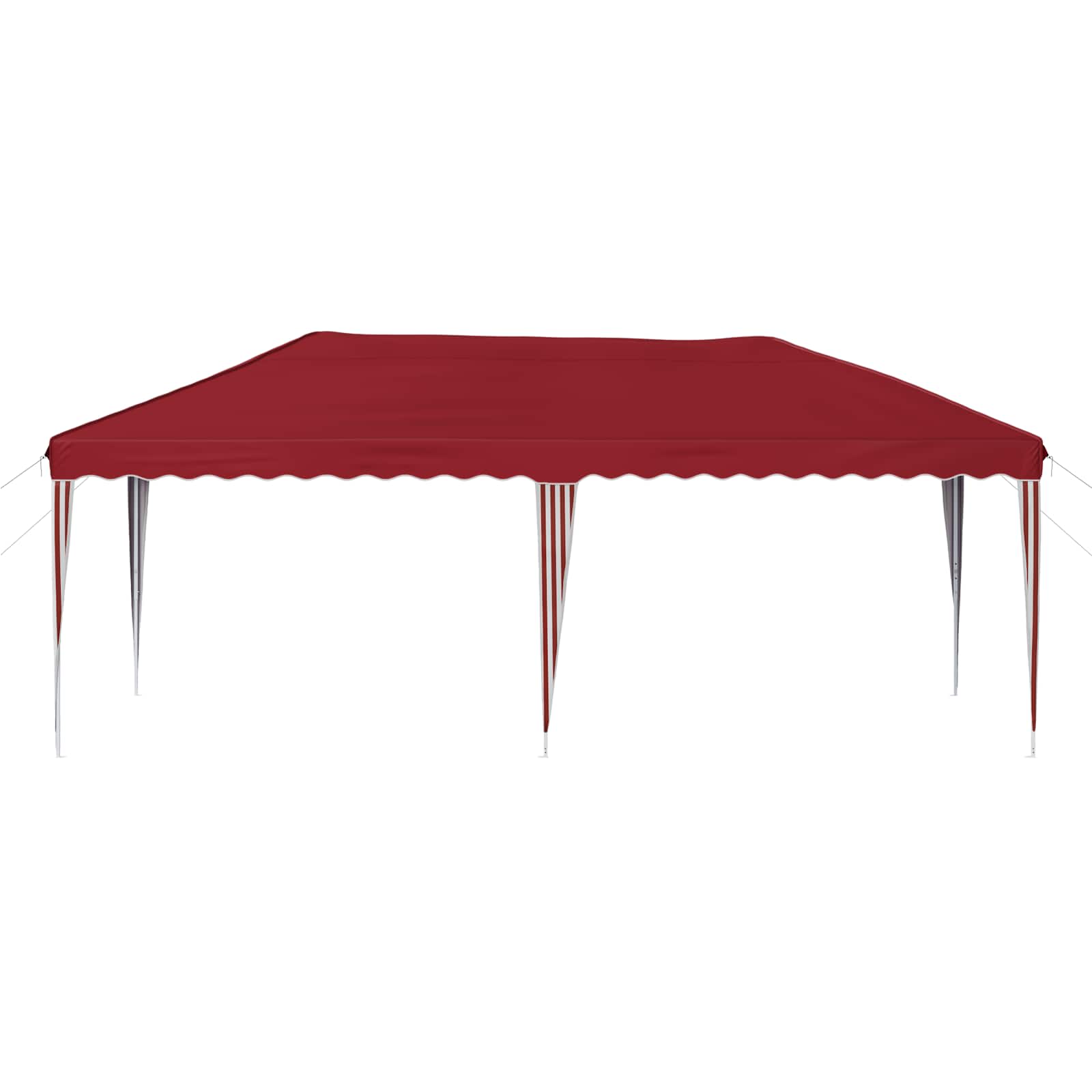 vidaXL Namiot imprezowy rozkładany 575 x 290 x 245 cm bordowy