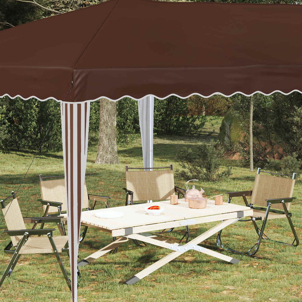 vidaXL Namiot imprezowy rozkładany 575 x 290 x 245 cm brązowy
