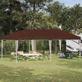vidaXL Namiot imprezowy rozkładany 575 x 290 x 245 cm brązowy