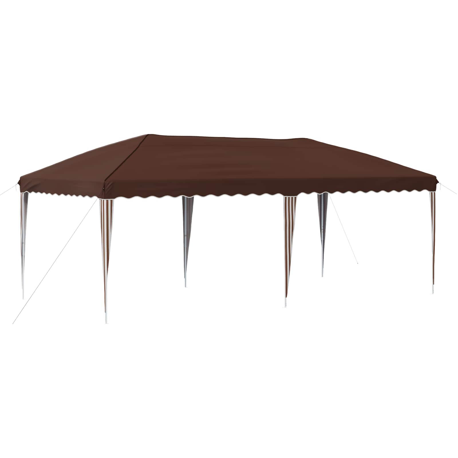 vidaXL Namiot imprezowy rozkładany 575 x 290 x 245 cm brązowy