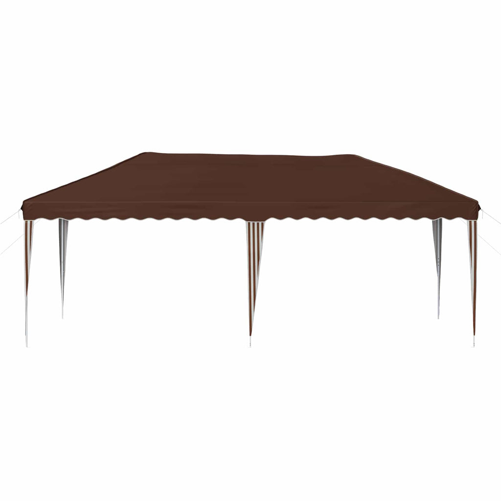 vidaXL Namiot imprezowy rozkładany 575 x 290 x 245 cm brązowy