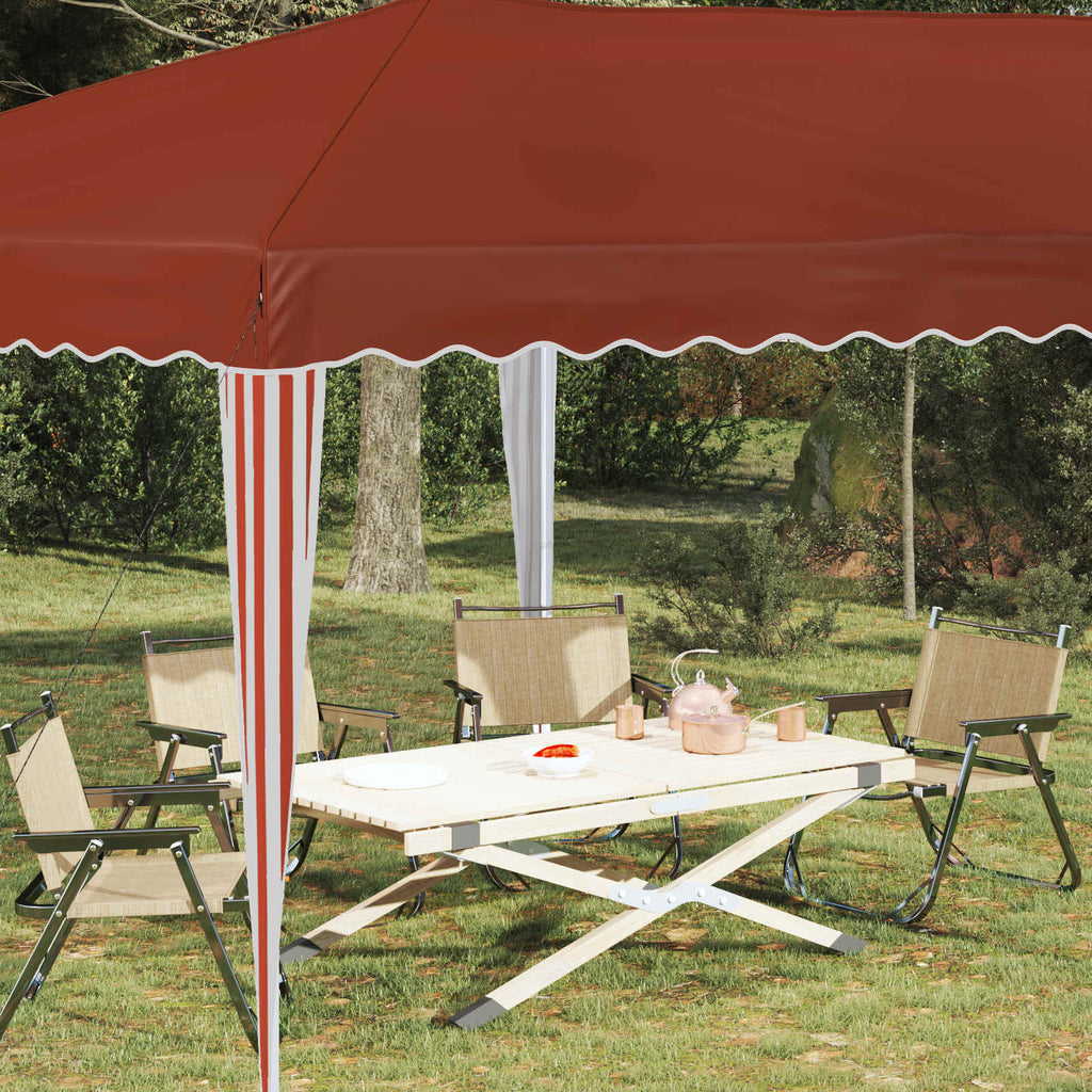 vidaXL Namiot imprezowy rozkładany 575 x 290 x 245 cm terakota