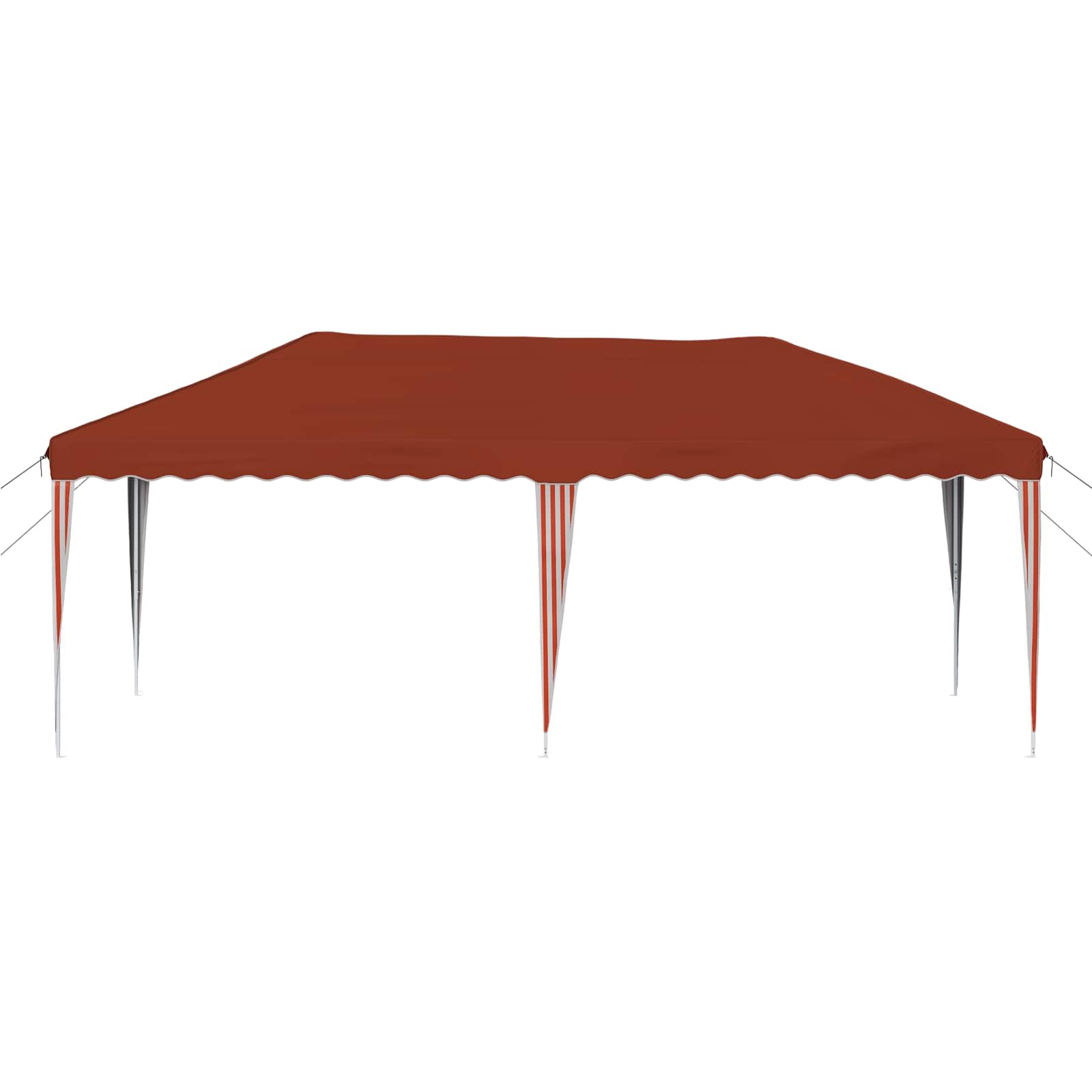 vidaXL Namiot imprezowy rozkładany 575 x 290 x 245 cm terakota