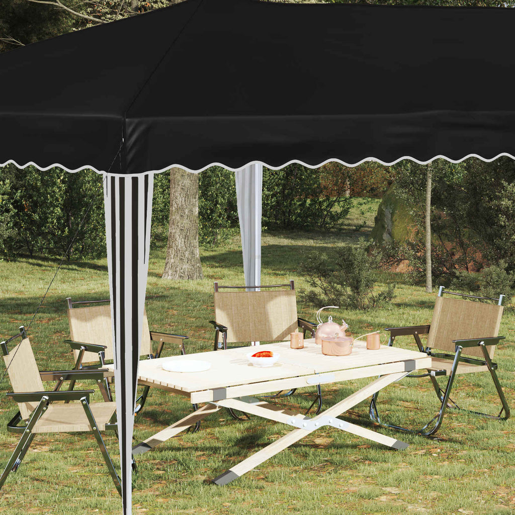 vidaXL Namiot imprezowy rozkładany 575 x 290 x 245 cm Czarny