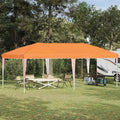 vidaXL Namiot imprezowy rozkładany 575 x 290 x 245 cm pomarańczowy