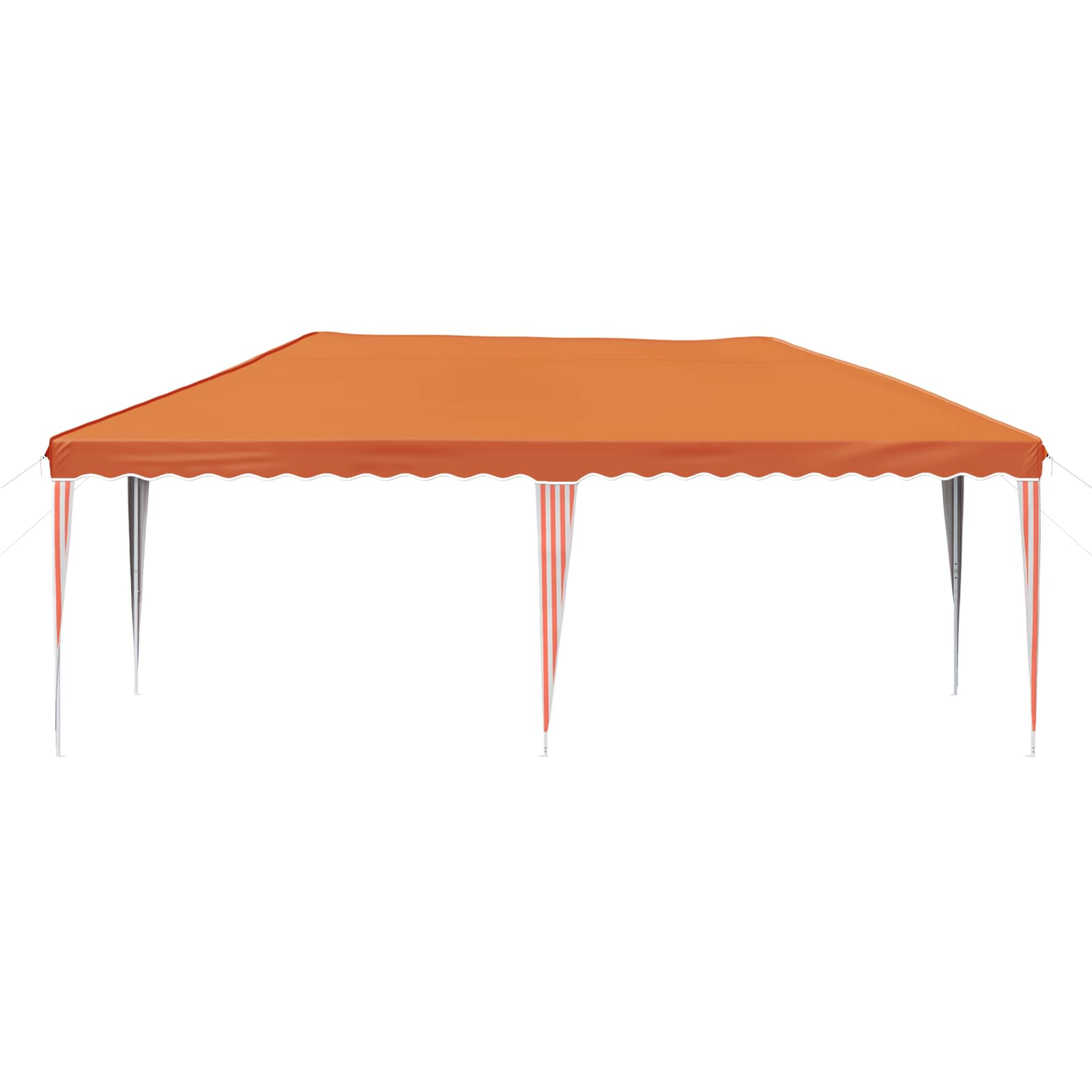 vidaXL Namiot imprezowy rozkładany 575 x 290 x 245 cm pomarańczowy