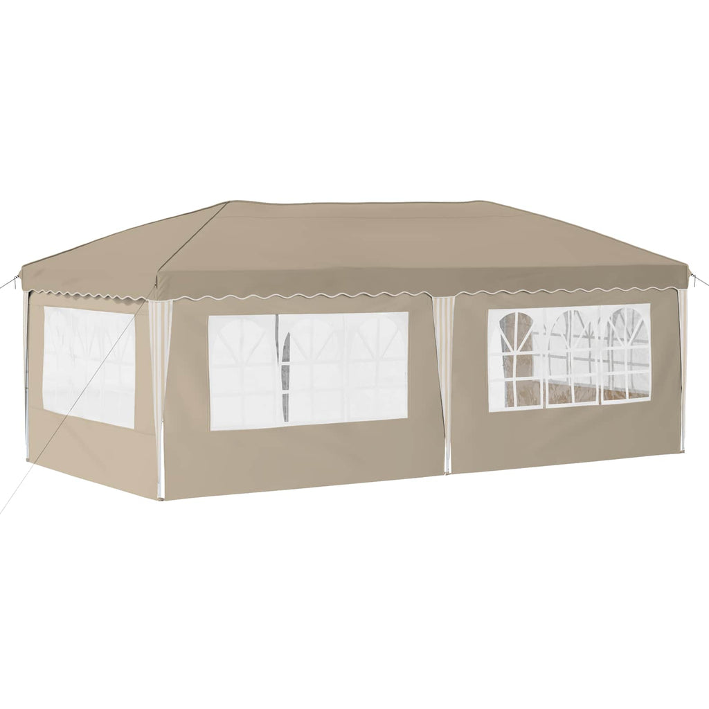 vidaXL Namiot imprezowy rozkładany 575 x 289 x 245 cm kremowy