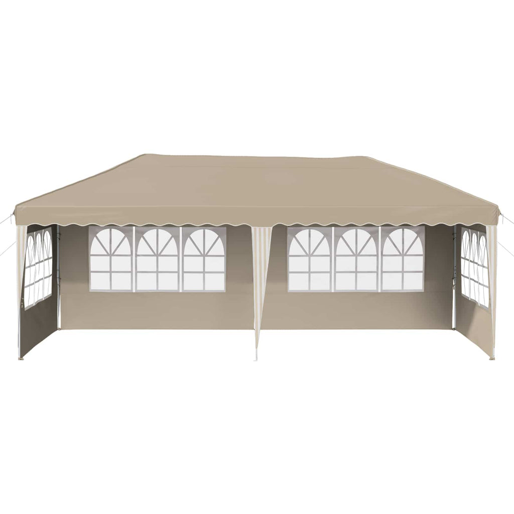 vidaXL Namiot imprezowy rozkładany 575 x 289 x 245 cm kremowy