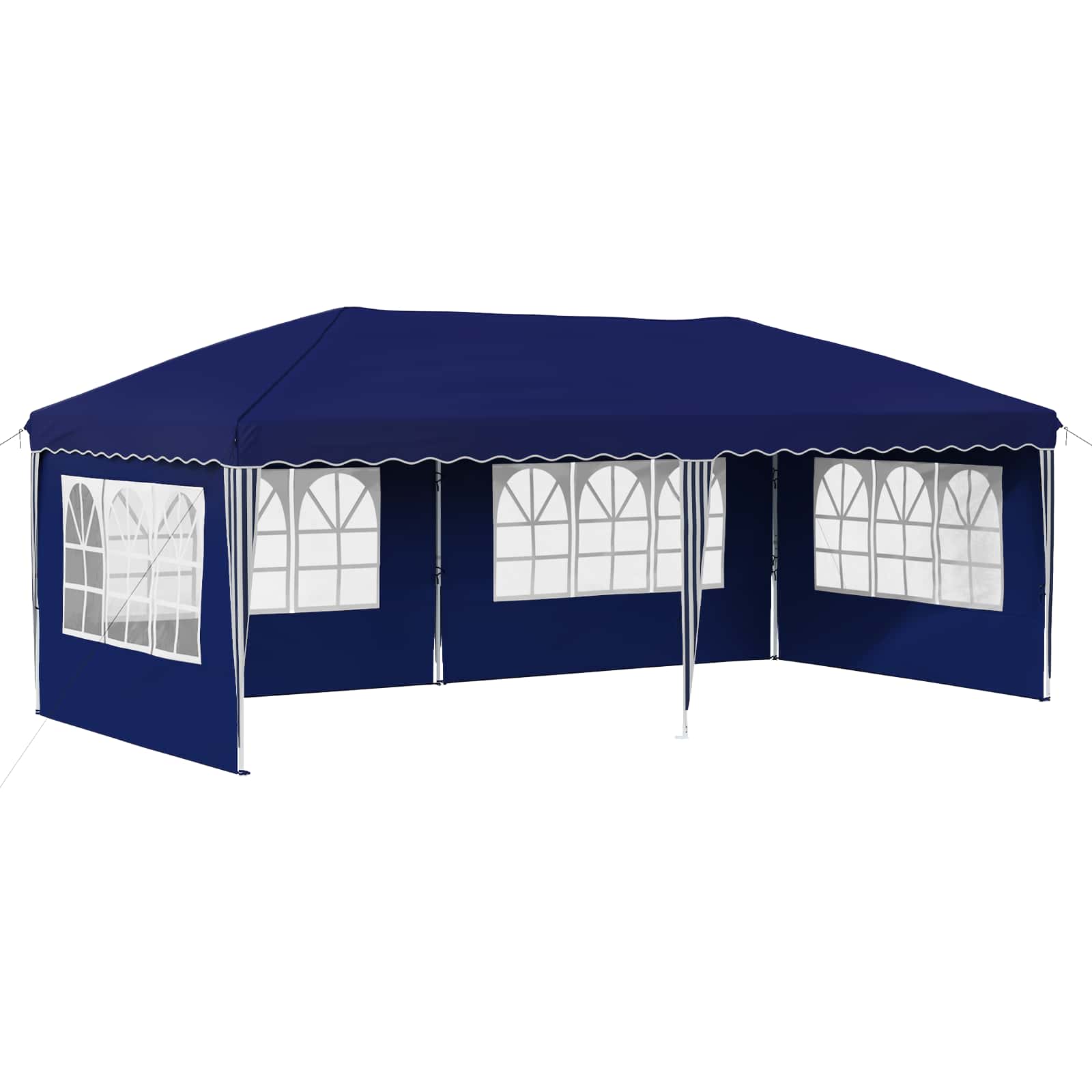 vidaXL Namiot imprezowy rozkładany 575 x 289 x 245 cm niebieski