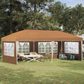 vidaXL Namiot imprezowy rozkładany 575 x 289 x 245 cm Beżowy
