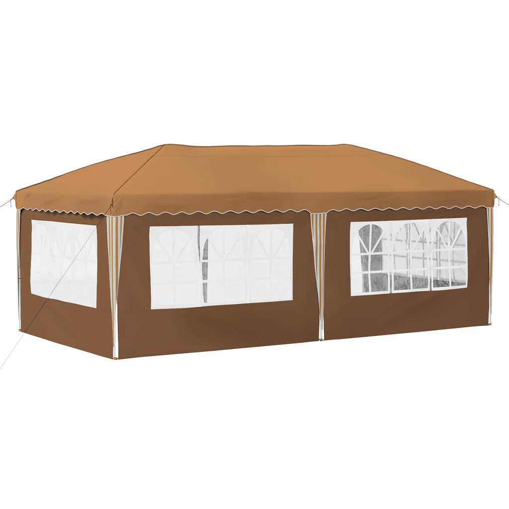 vidaXL Namiot imprezowy rozkładany 575 x 289 x 245 cm Beżowy