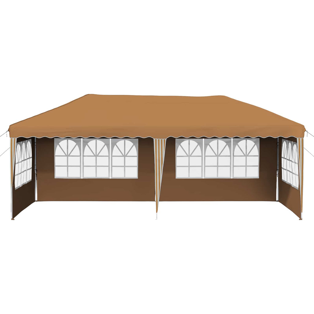 vidaXL Namiot imprezowy rozkładany 575 x 289 x 245 cm Beżowy