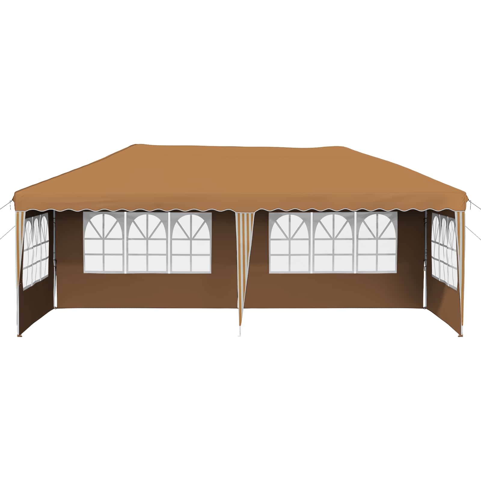 vidaXL Namiot imprezowy rozkładany 575 x 289 x 245 cm Beżowy