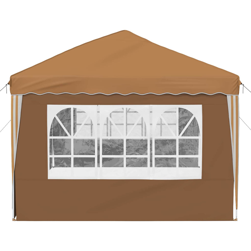 vidaXL Namiot imprezowy rozkładany 575 x 289 x 245 cm Beżowy