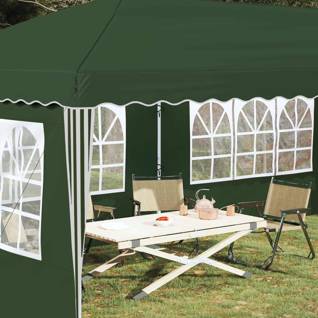 vidaXL Namiot imprezowy rozkładany 575 x 289 x 245 cm zielony
