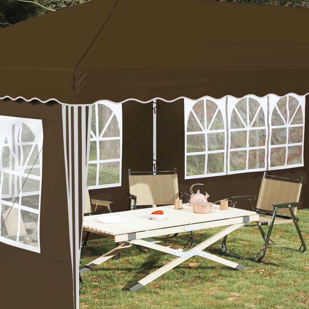 vidaXL Namiot imprezowy rozkładany 575 x 289 x 245 cm Ciemnoszary