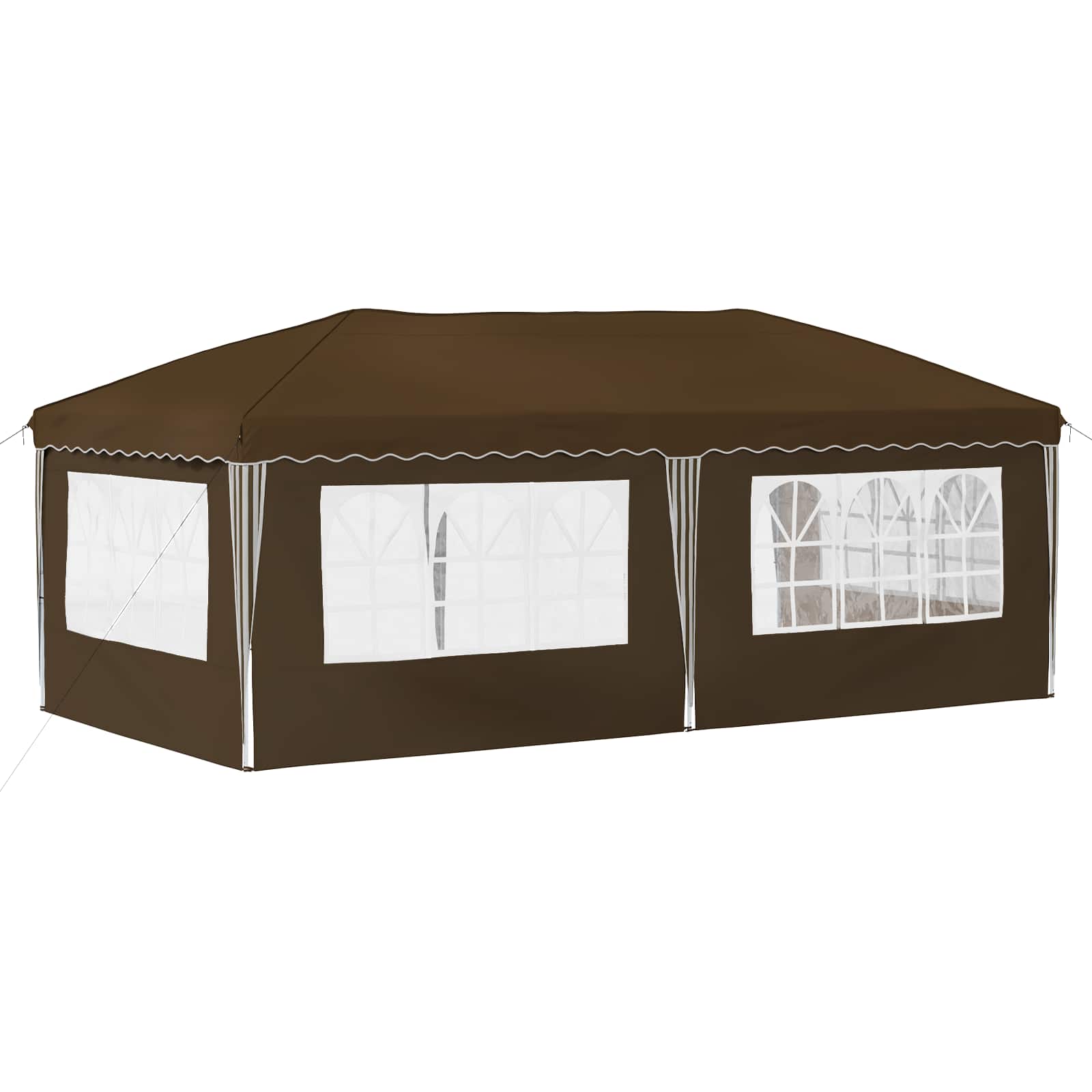 vidaXL Namiot imprezowy rozkładany 575 x 289 x 245 cm Ciemnoszary
