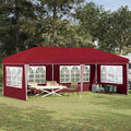 vidaXL Namiot imprezowy rozkładany 575 x 289 x 245 cm bordowy