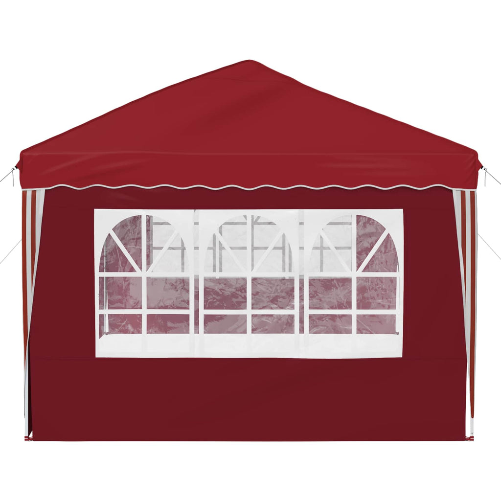 vidaXL Namiot imprezowy rozkładany 575 x 289 x 245 cm bordowy