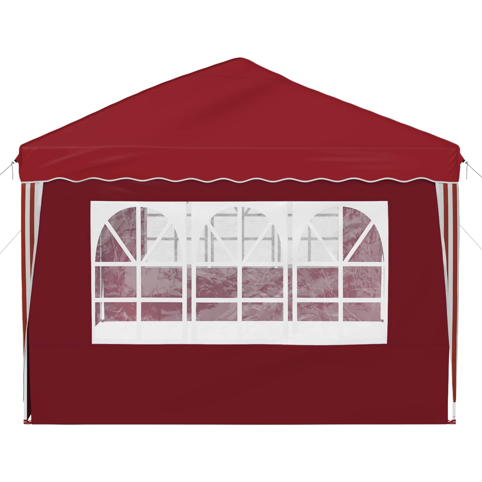 vidaXL Namiot imprezowy rozkładany 575 x 289 x 245 cm bordowy