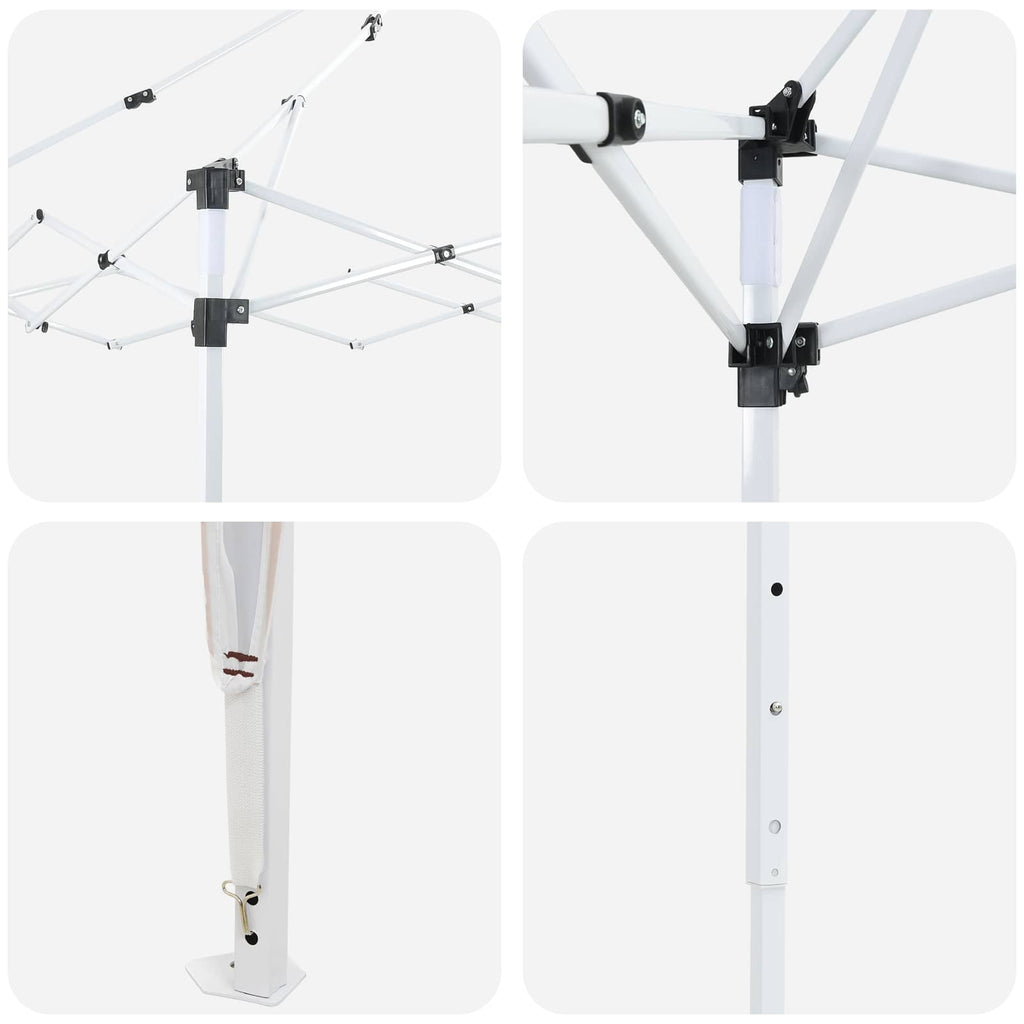 vidaXL Namiot imprezowy rozkładany 575 x 289 x 245 cm brązowy