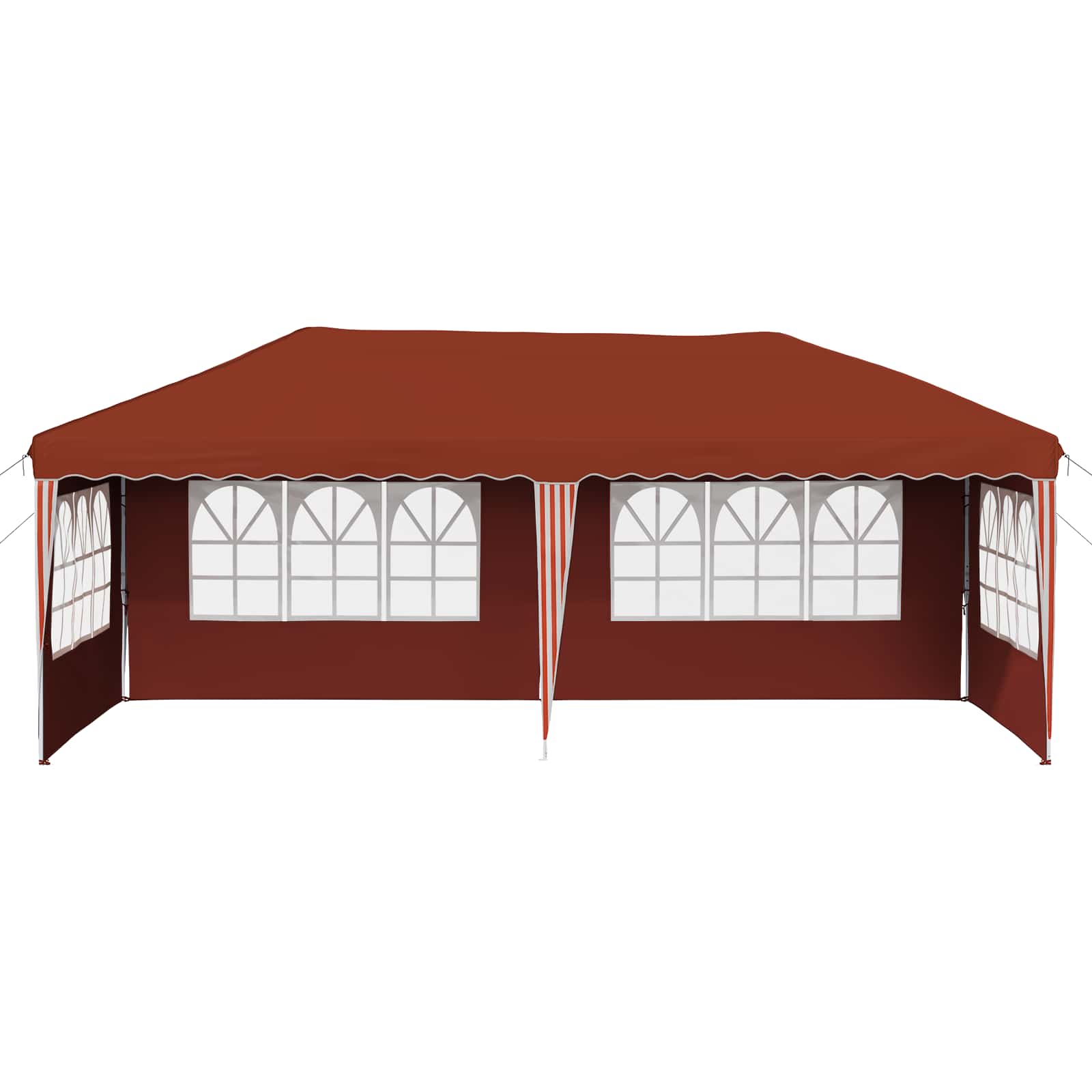 vidaXL Namiot imprezowy rozkładany 575 x 289 x 245 cm terakota