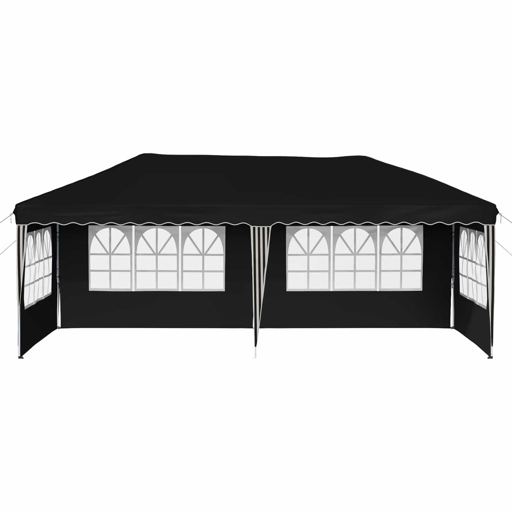 vidaXL Namiot imprezowy rozkładany 575 x 289 x 245 cm Czarny
