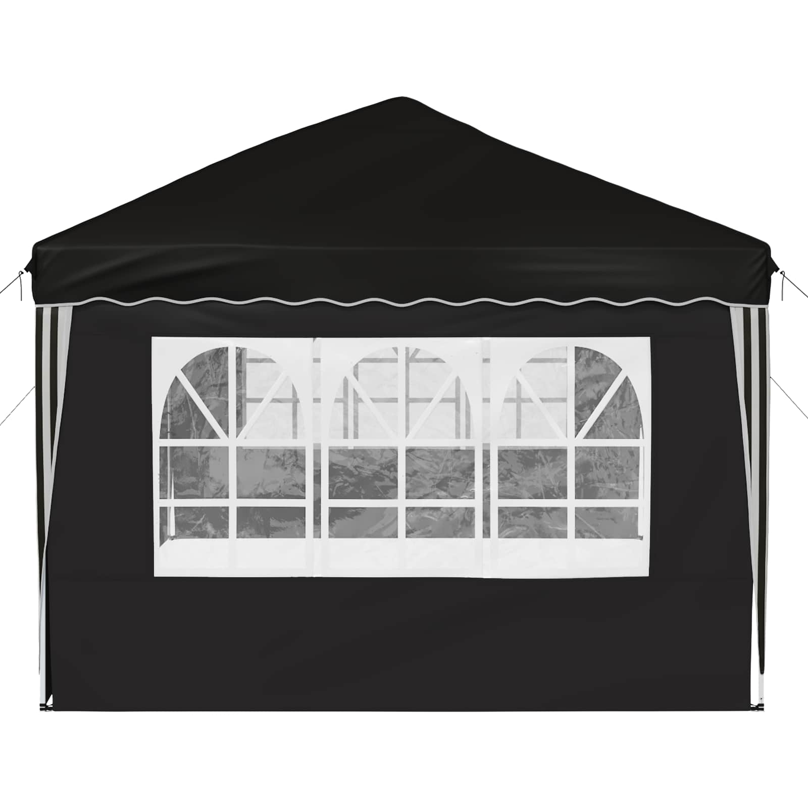 vidaXL Namiot imprezowy rozkładany 575 x 289 x 245 cm Czarny
