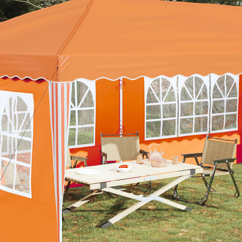 vidaXL Namiot imprezowy rozkładany 575 x 289 x 245 cm pomarańczowy