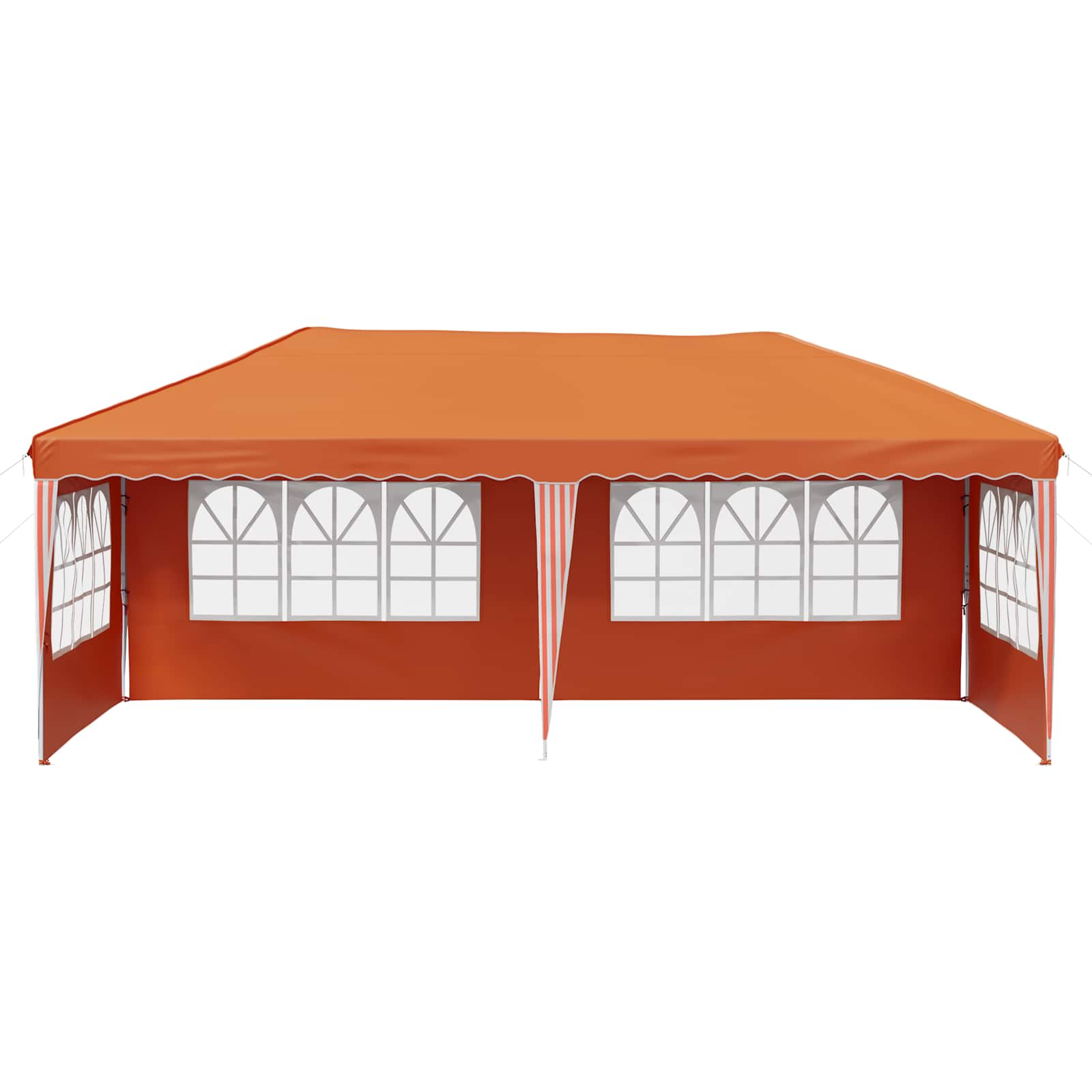 vidaXL Namiot imprezowy rozkładany 575 x 289 x 245 cm pomarańczowy