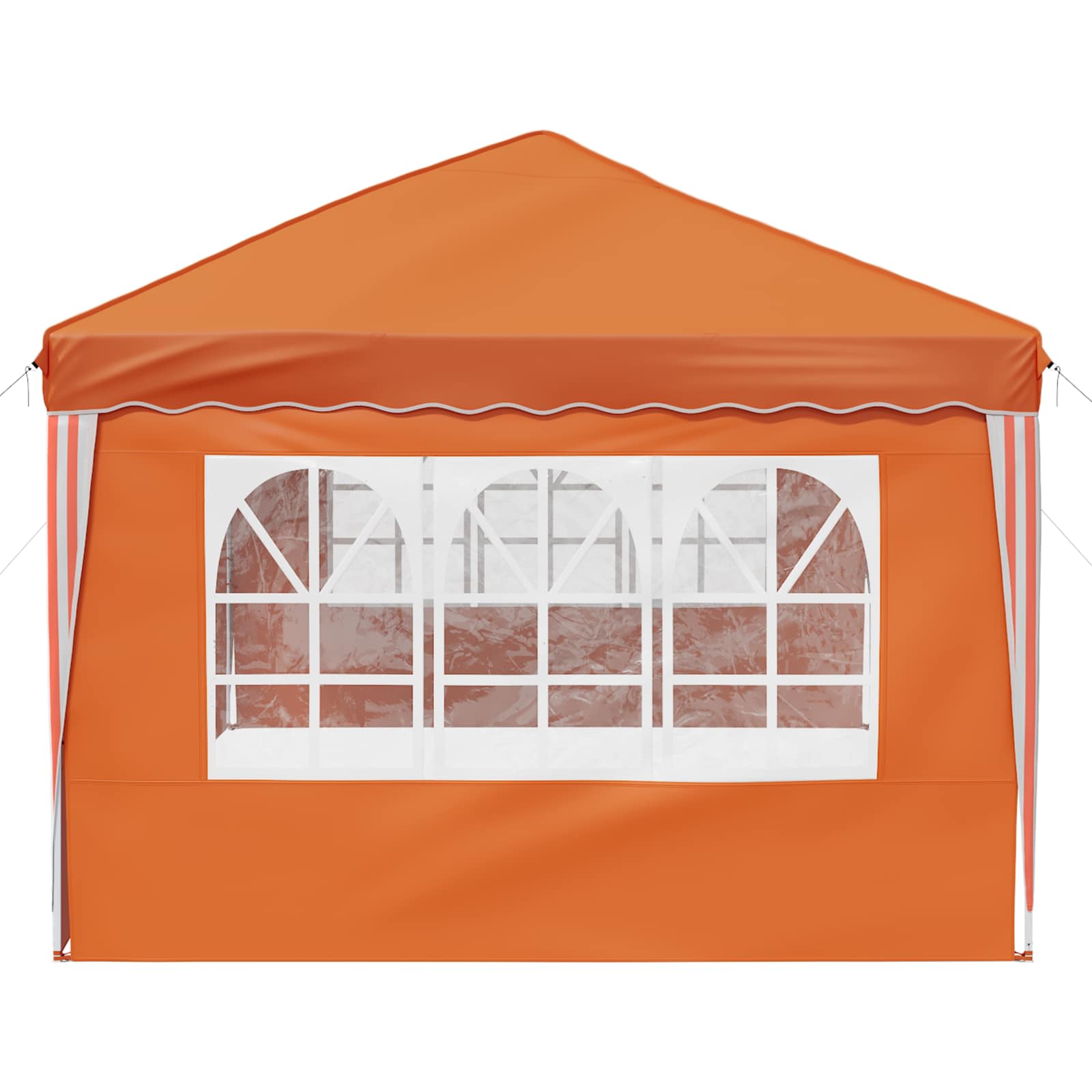 vidaXL Namiot imprezowy rozkładany 575 x 289 x 245 cm pomarańczowy