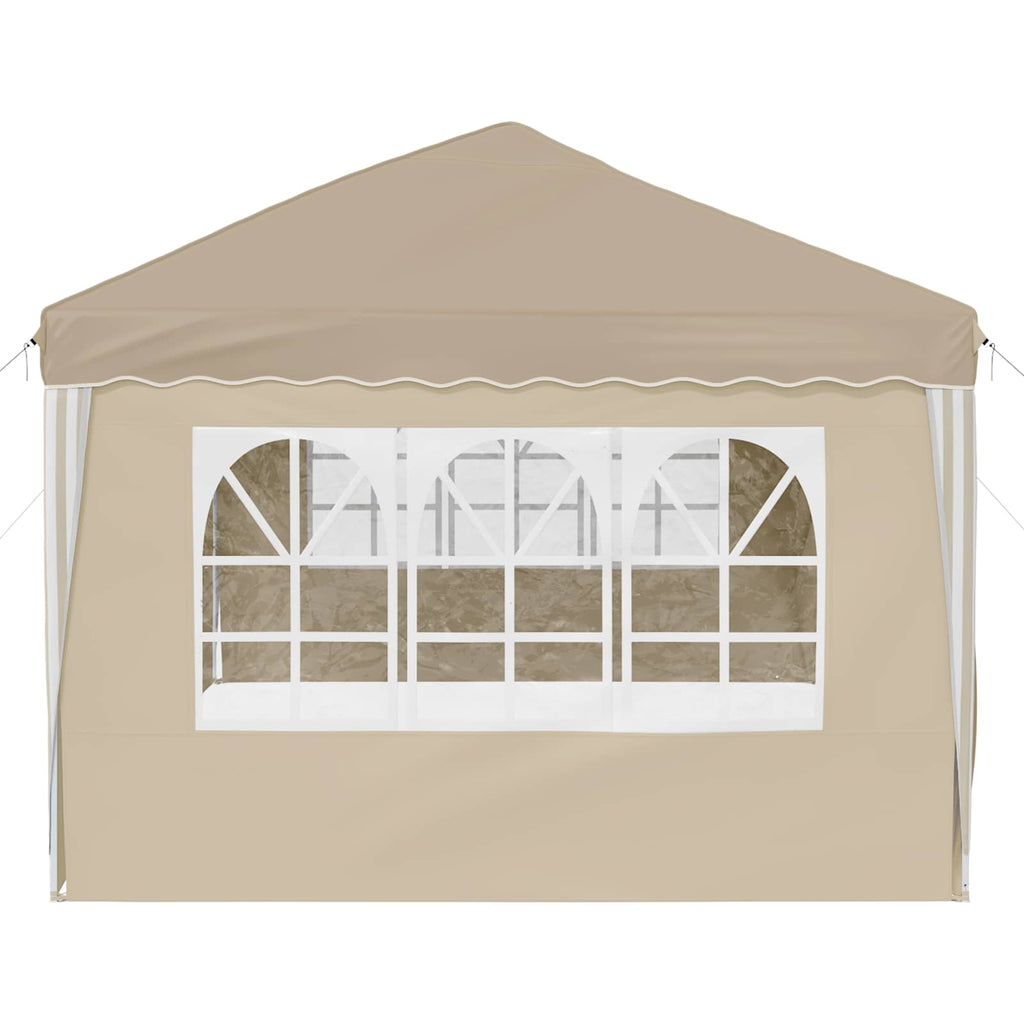 vidaXL Namiot imprezowy rozkładany 575 x 288 x 245 cm kremowy