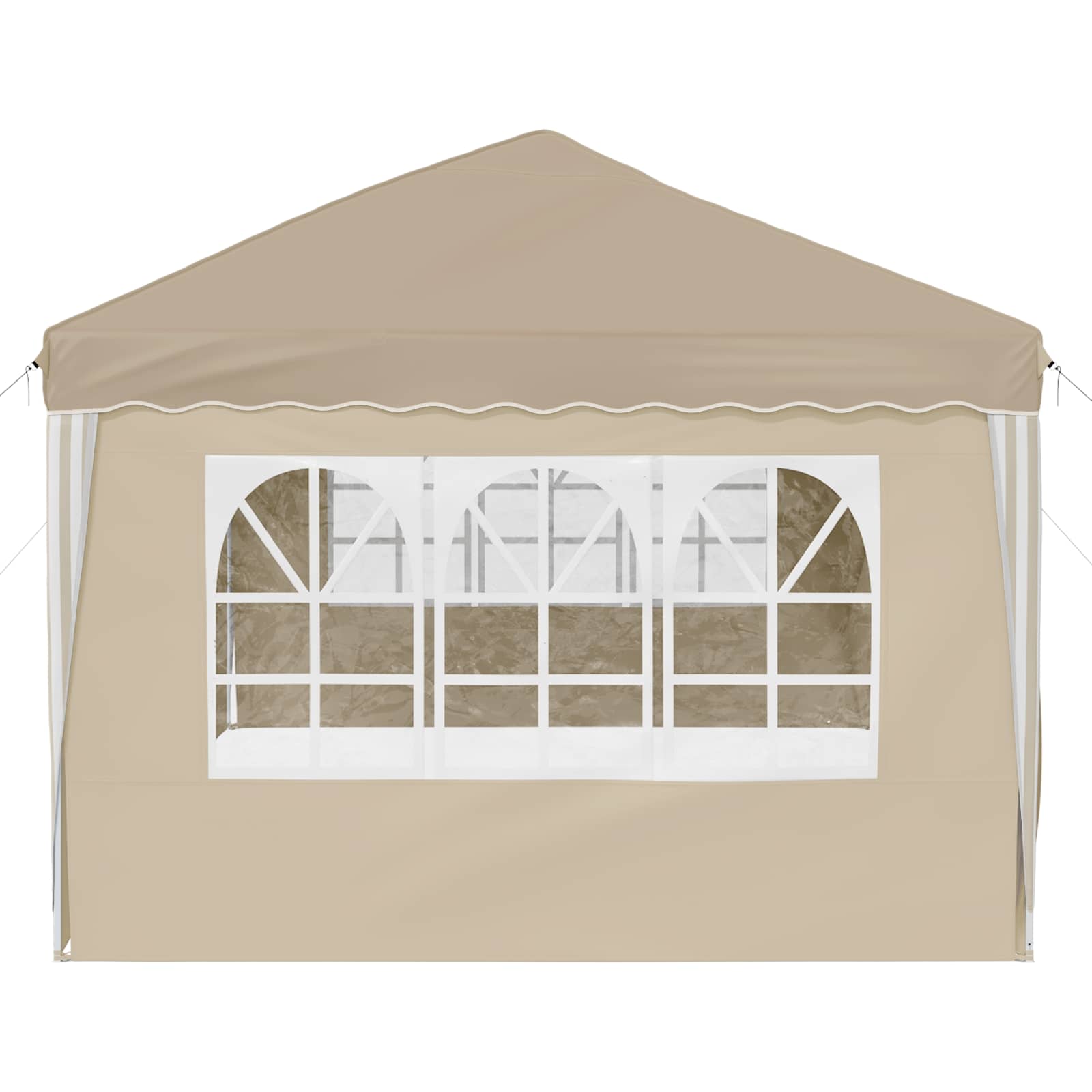 vidaXL Namiot imprezowy rozkładany 575 x 288 x 245 cm kremowy