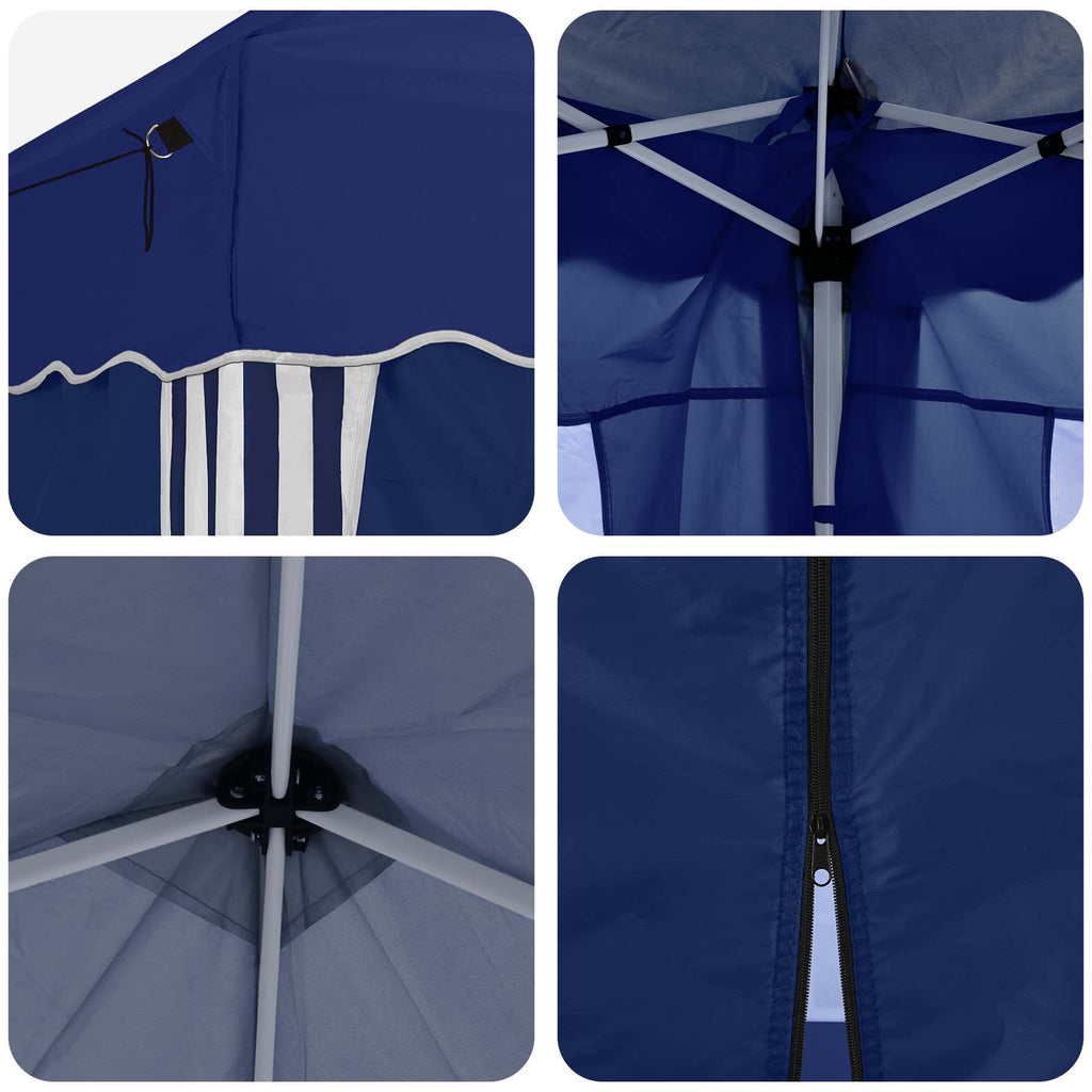 vidaXL Namiot imprezowy rozkładany 575 x 288 x 245 cm niebieski