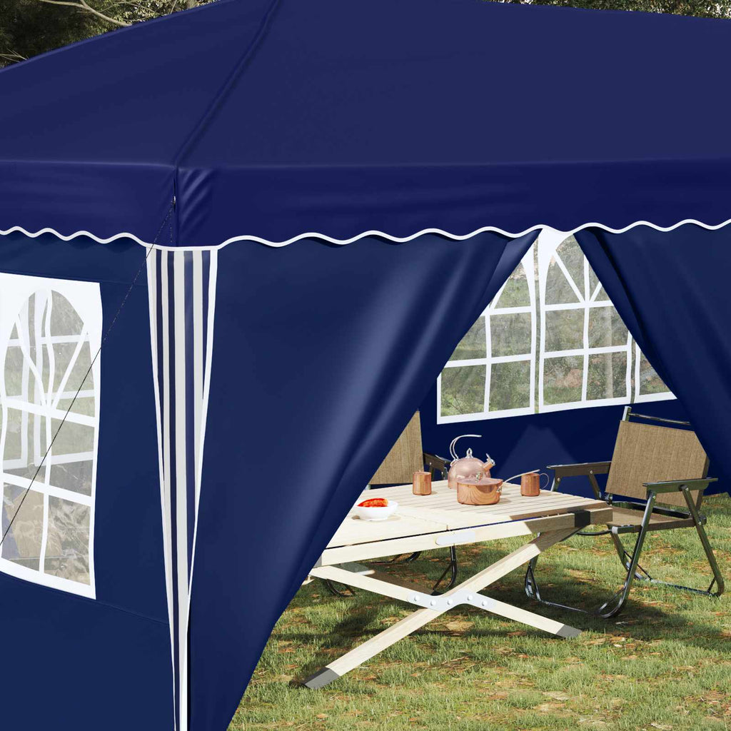 vidaXL Namiot imprezowy rozkładany 575 x 288 x 245 cm niebieski