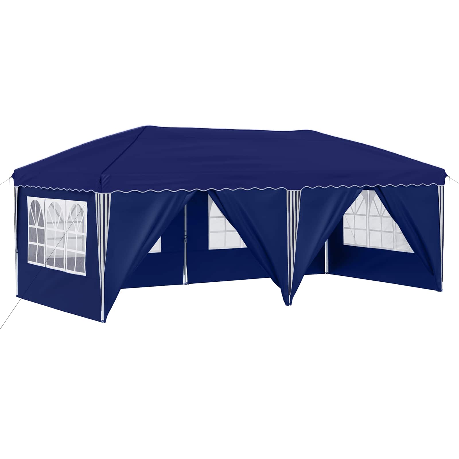 vidaXL Namiot imprezowy rozkładany 575 x 288 x 245 cm niebieski
